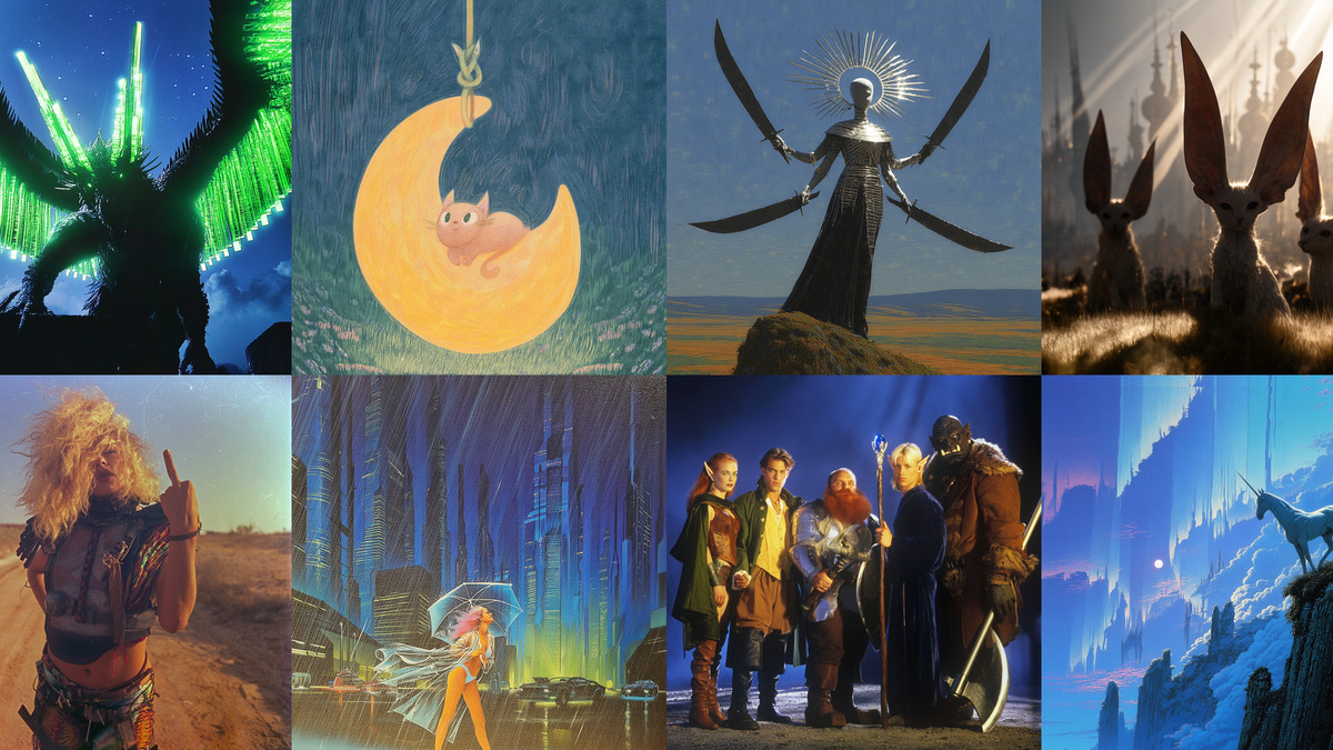 Midjourney V8 Alpha example composition