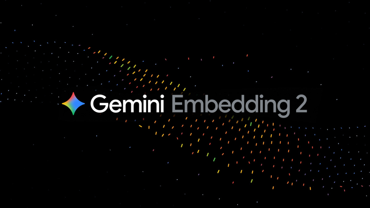 Gemini Embedding 2 announcement - unified multimodal embedding space