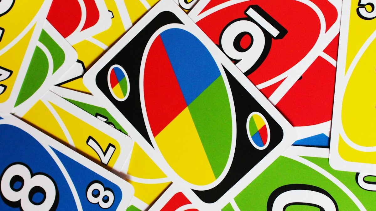 Flashcards spread out on a desk for a study session review