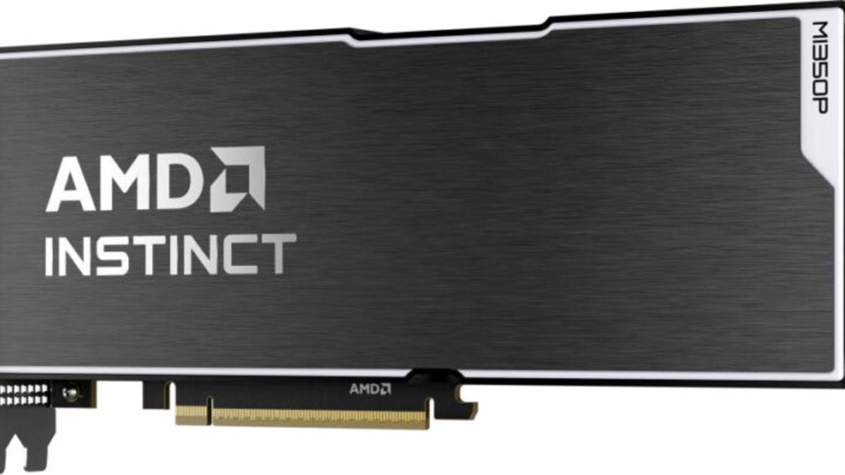 AMD MI350P from alternate angle