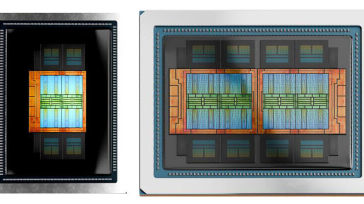 AMD MI350P vs MI350X chip comparison