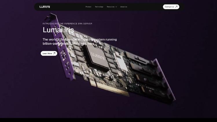 Lumai Iris Nova: Optical AI Inference Server