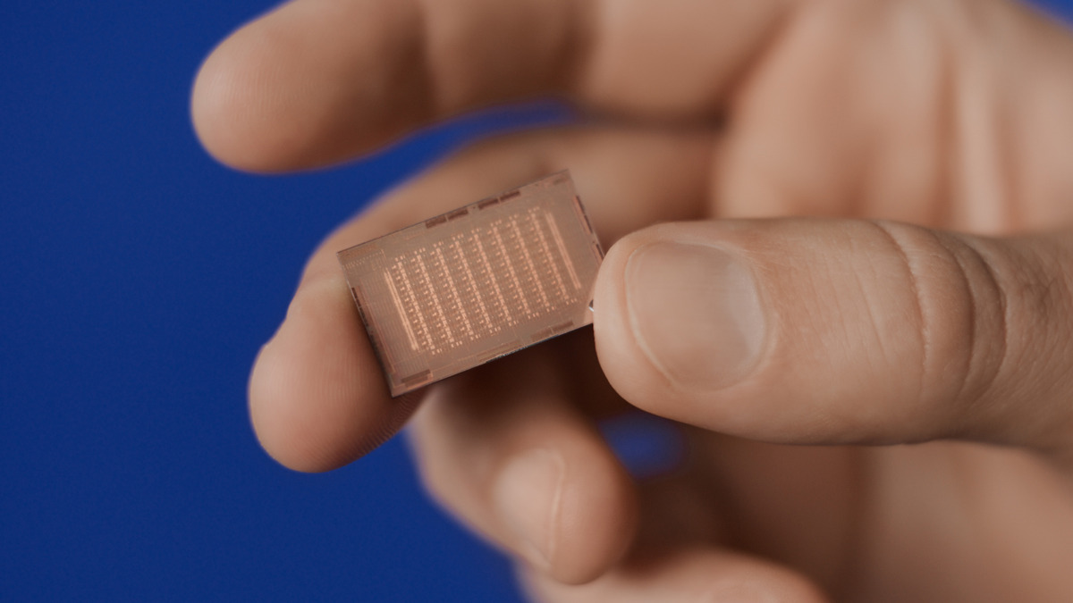 MTIA chip die photograph from Meta's original MTIA v1 announcement