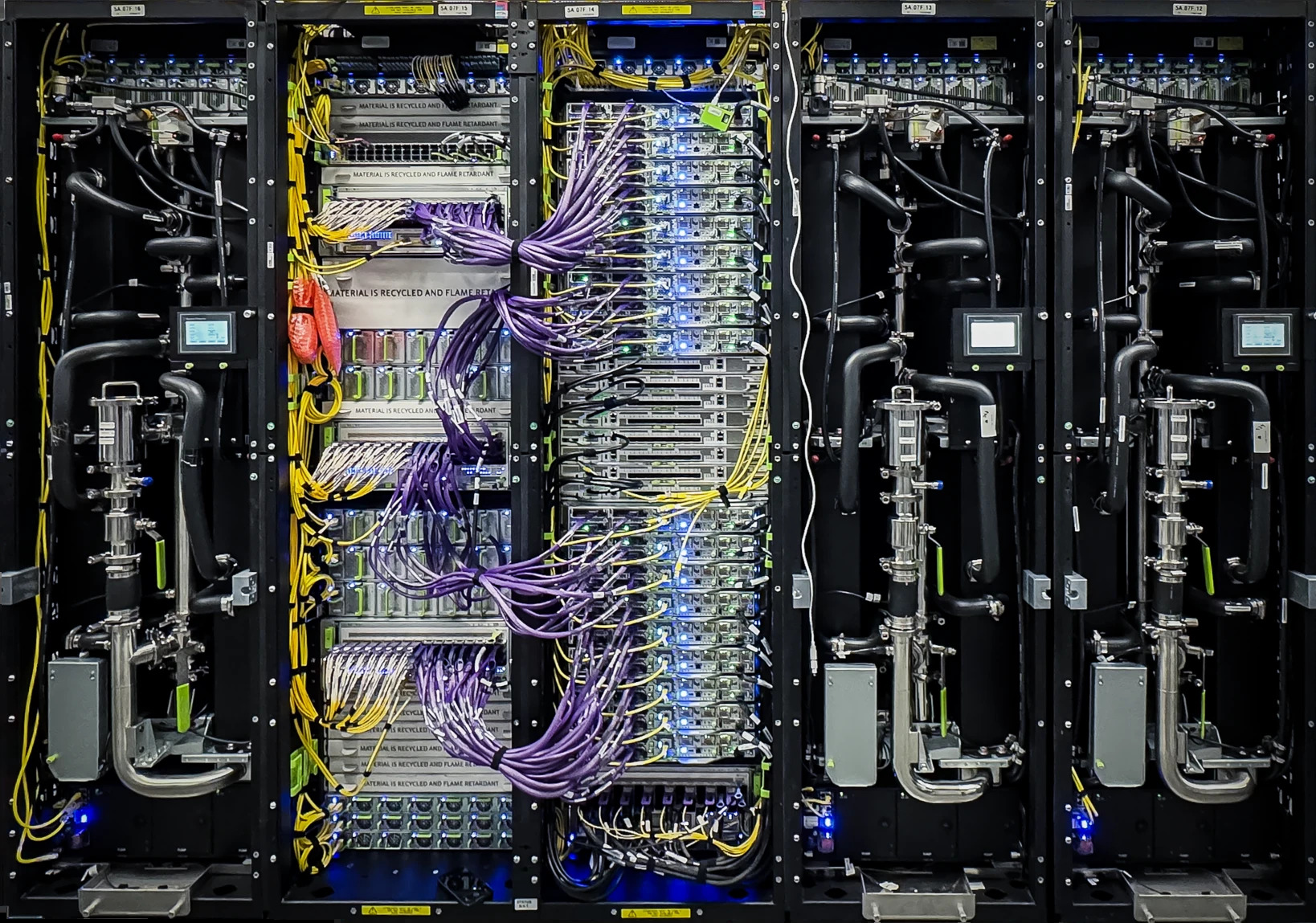 Meta MTIA 400 rack-scale system with 72 chips connected via switched backplane