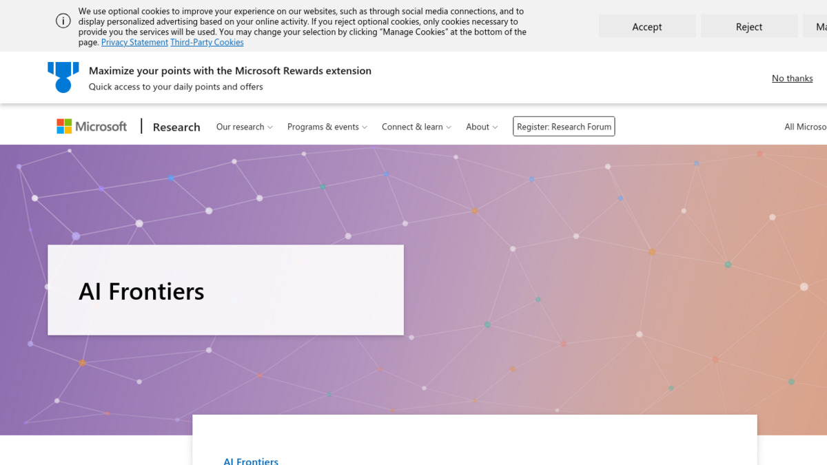 Microsoft Research Fara1.5 overview page