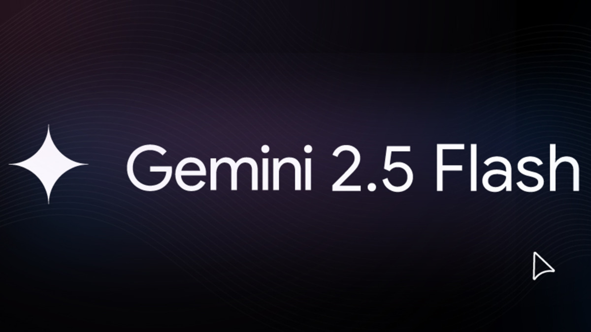 Official Gemini 2.5 Flash branding card from Google's developer blog