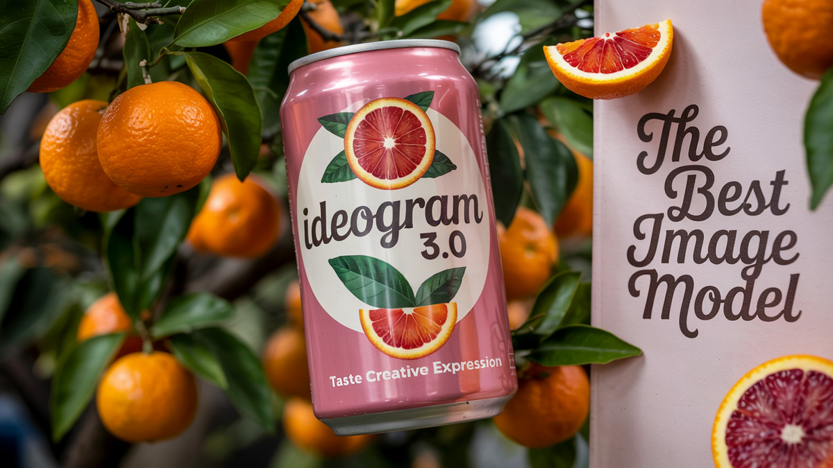 Sample outputs from Ideogram 3.0 showing text rendering and photorealism capabilities