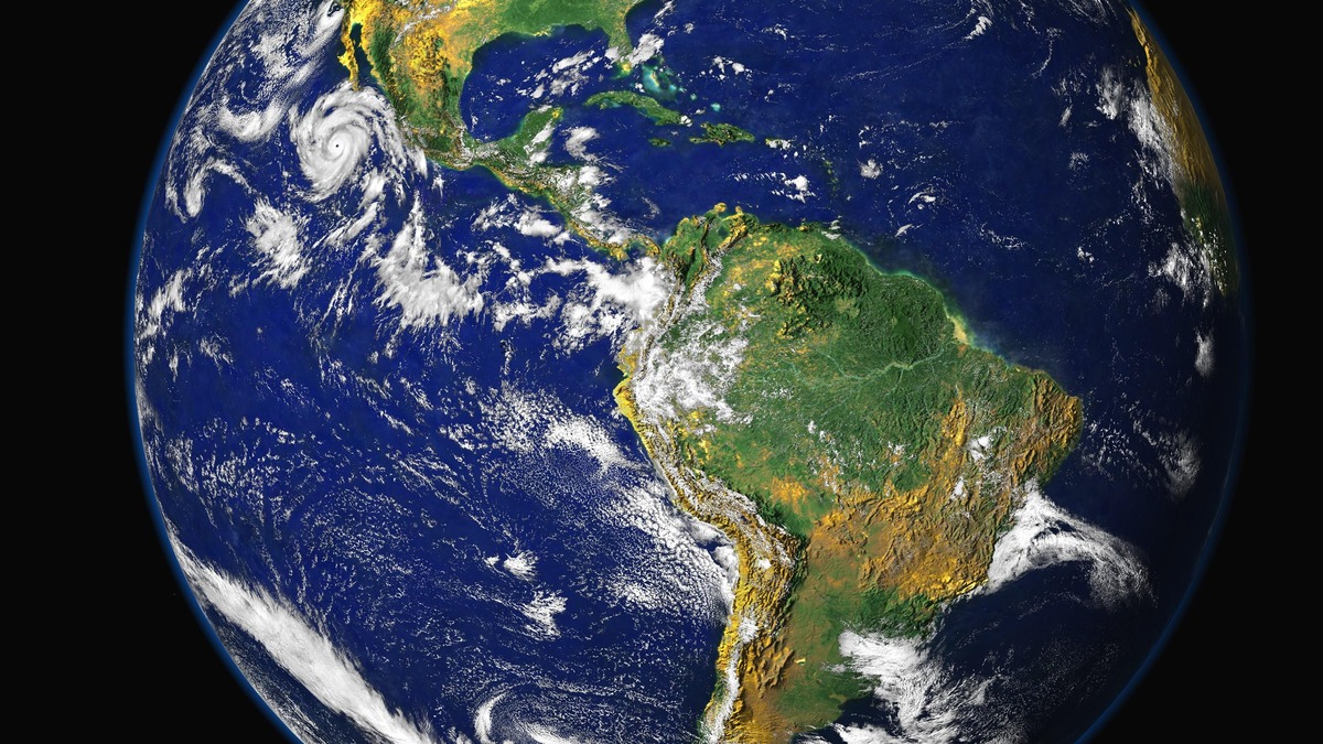 Earth from space showing global coverage of the study