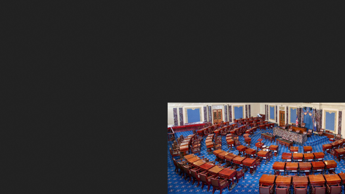 United States Senate chamber in session