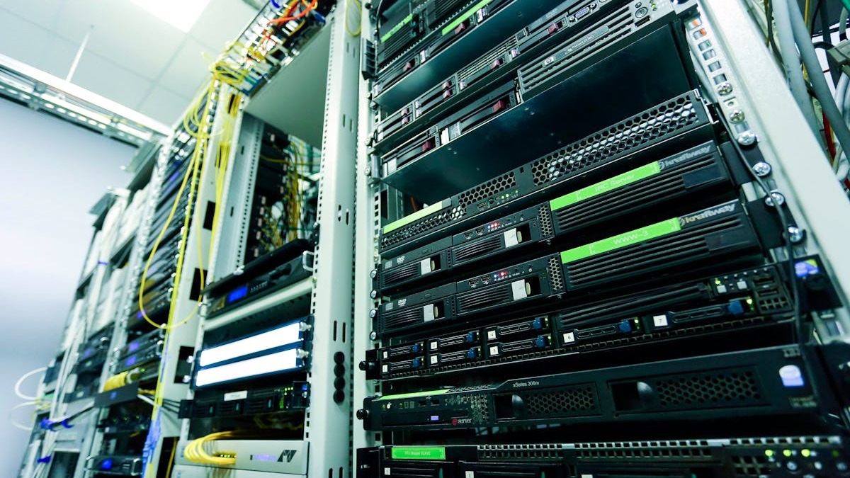 Network server enclosures in a data center facility