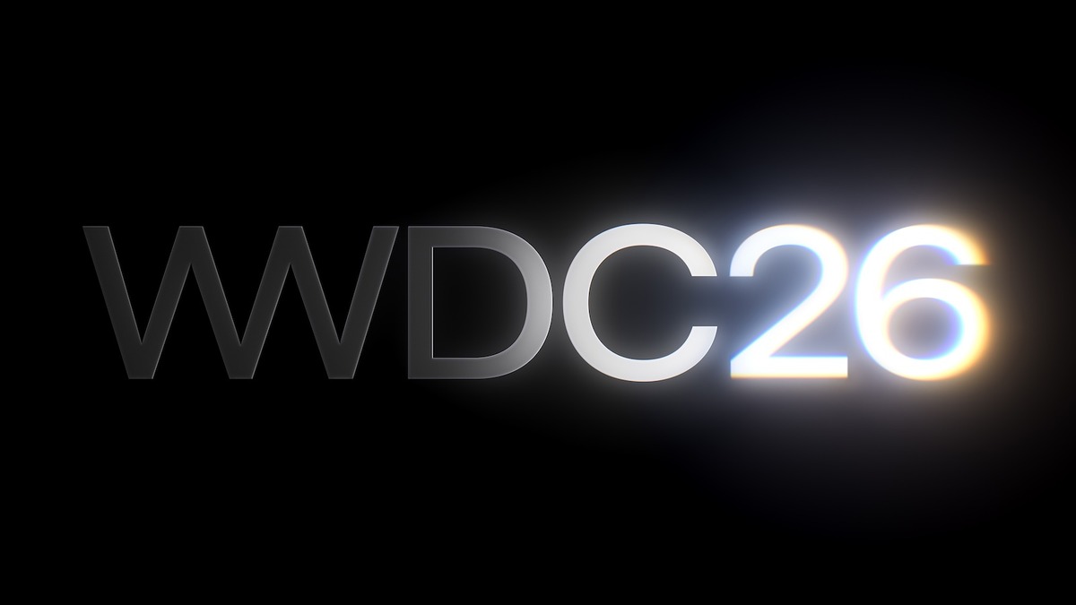 WWDC 2026 official promotional graphic with glowing Siri-style ring design