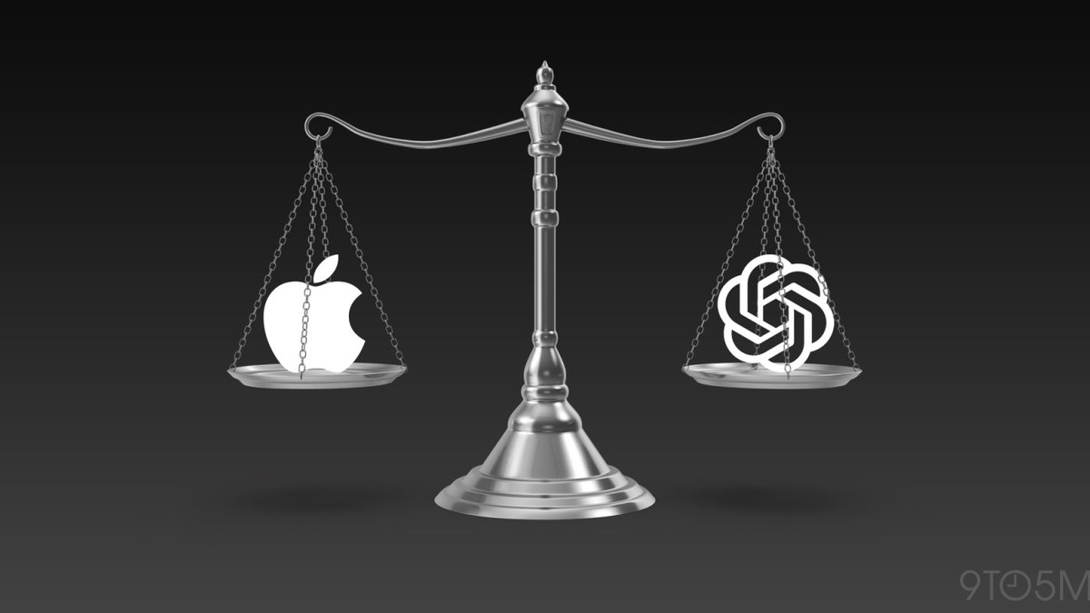 Apple and OpenAI brand logos side by side