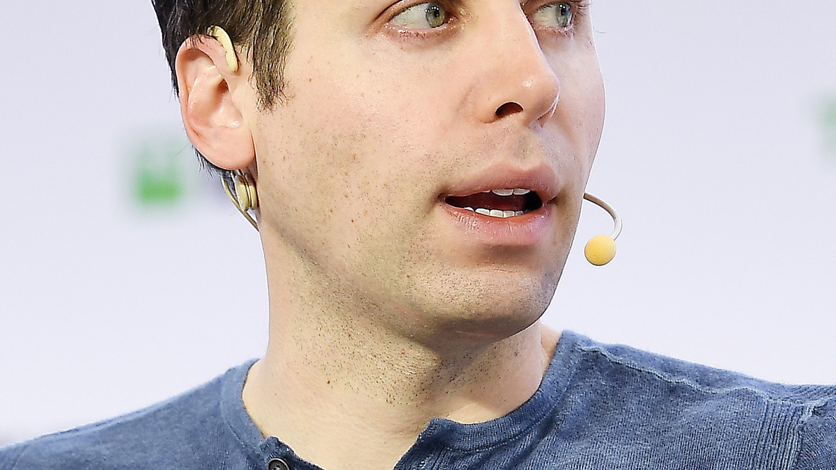 Sam Altman speaking at TechCrunch Disrupt SF 2019