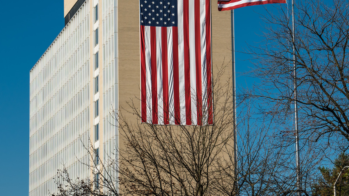 101 Administration Building at NIST's Gaithersburg campus, where CAISI is housed within the Commerce Department