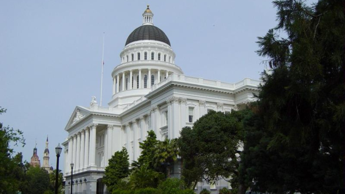 The California State Capitol building in Sacramento