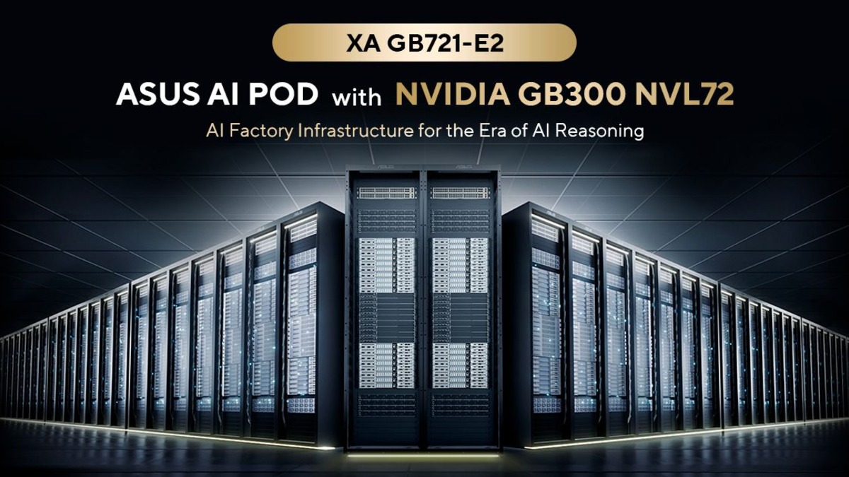 The ASUS GB300 NVL72 rack solution - one of the hardware vendors supplying GB300 systems to Azure