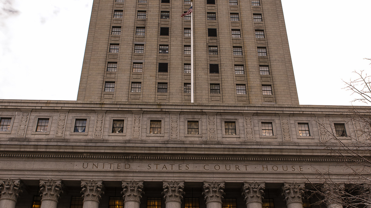 Exterior of the U.S. District Courthouse for the Southern District of New York in Manhattan
