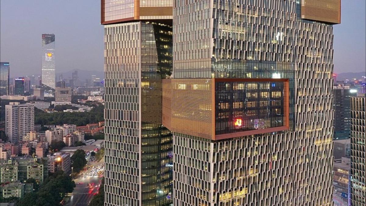Tencent's Seafront Towers headquarters in Shenzhen, China
