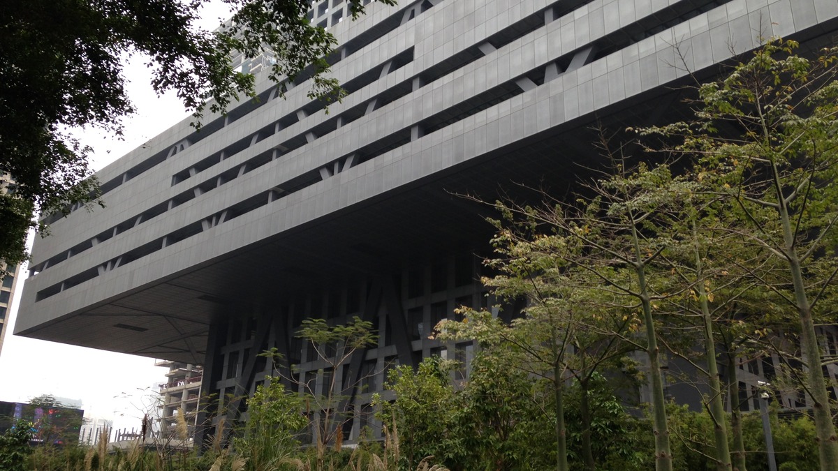 Exterior view of the Shenzhen Stock Exchange headquarters building