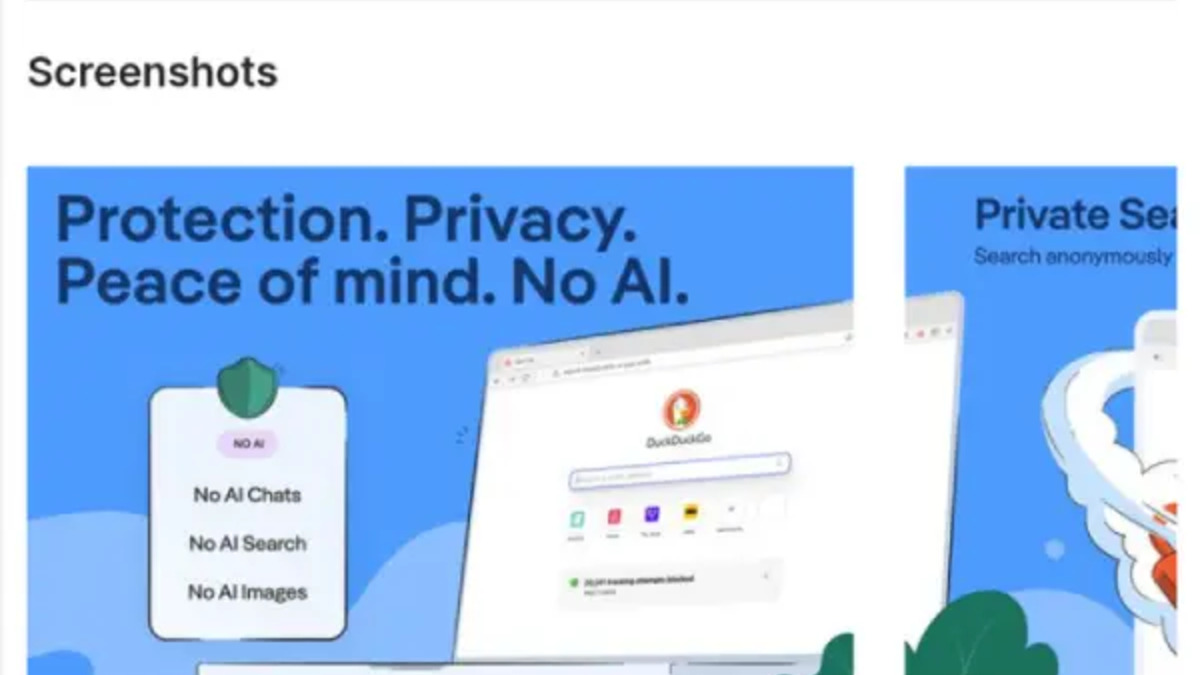 DuckDuckGo's new no-AI browser extension for Chrome and Firefox, setting AI-free search as the default