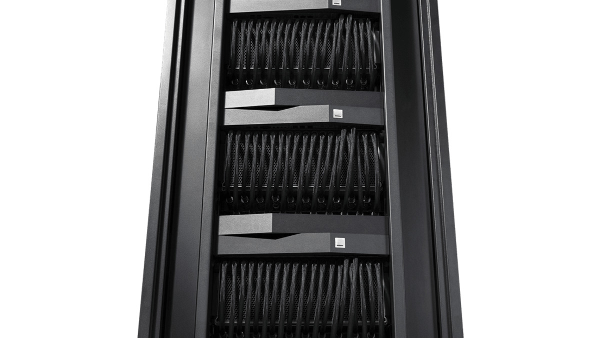 Etched's inference server rack, designed from the ground up alongside the Sohu chip