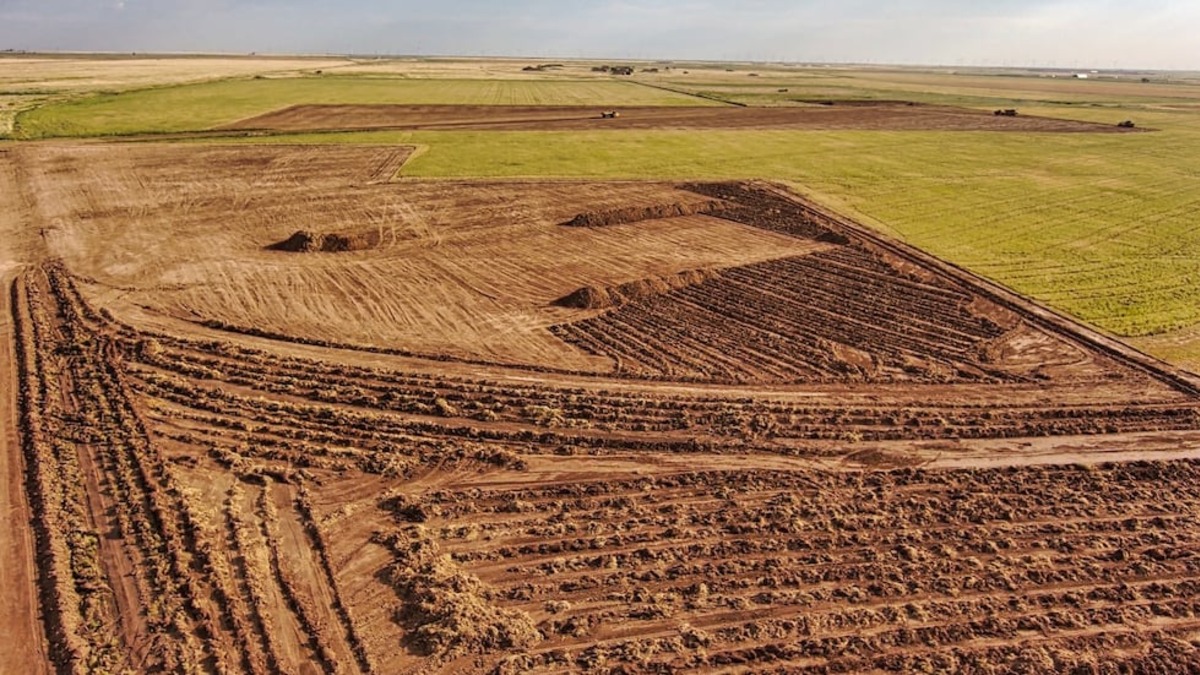 Project Matador construction activity at the Carson County site in Texas, October 2025
