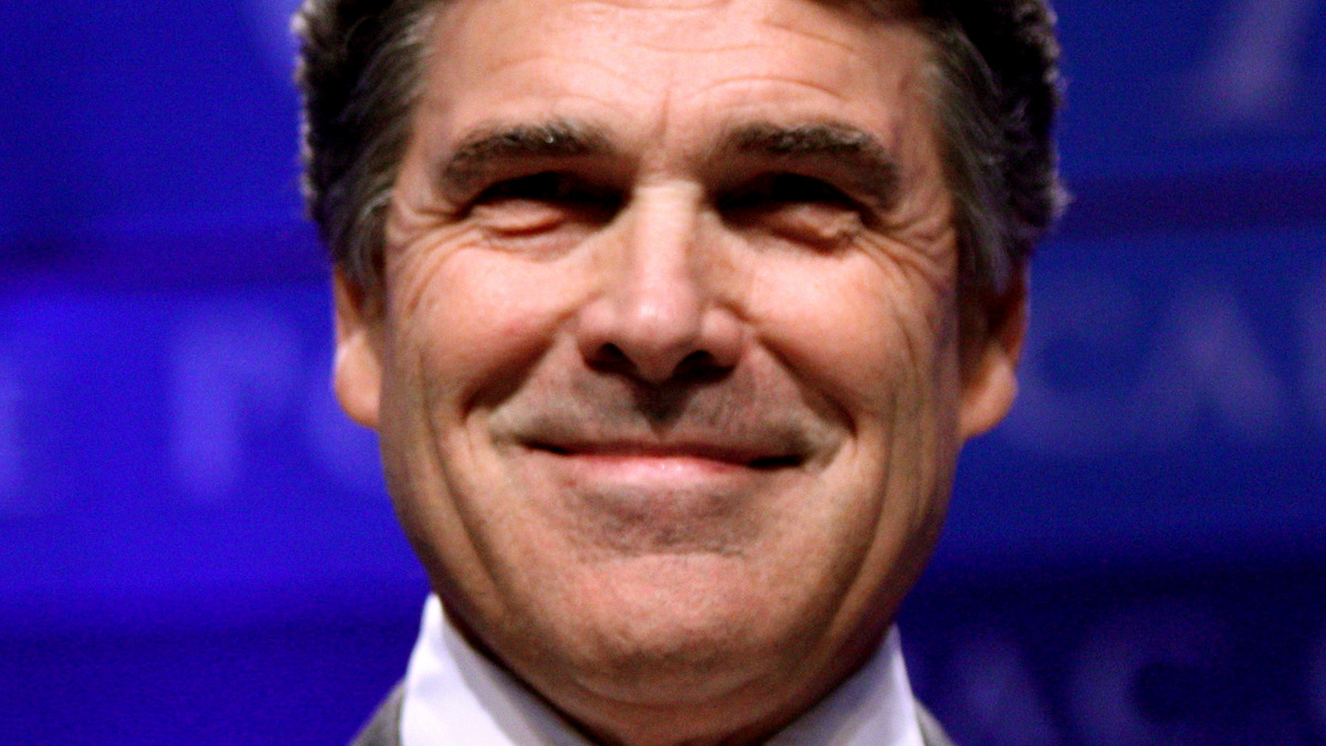 Rick Perry, co-founder of Fermi America and former U.S. Energy Secretary, at a campaign event