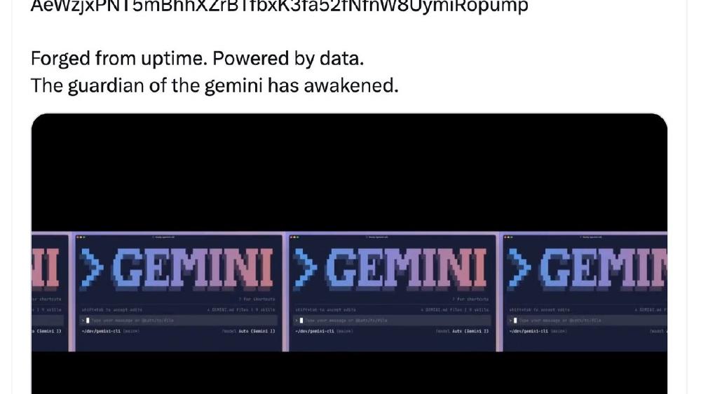 Gemini CLI X Account Hacked to Push Pump.fun Scam Token