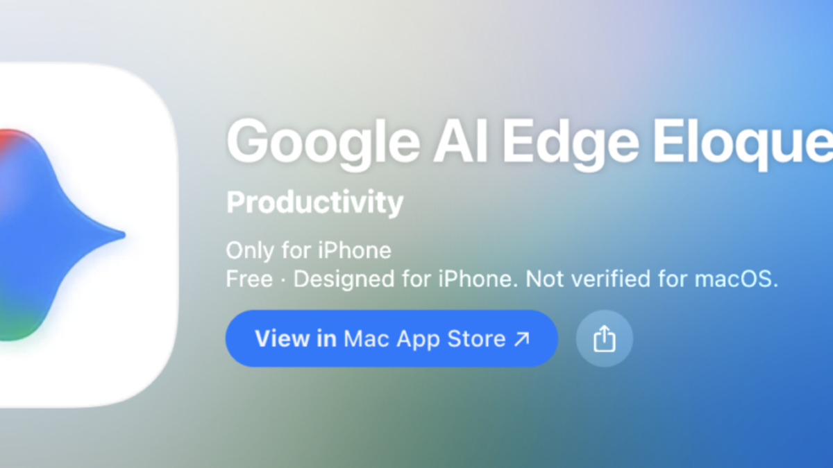 Google AI Edge Eloquent screenshot showing offline transcription interface