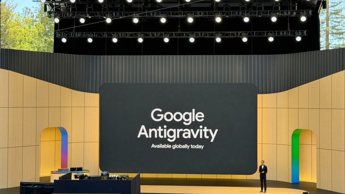 Antigravity CLI being shown at Google I/O 2026