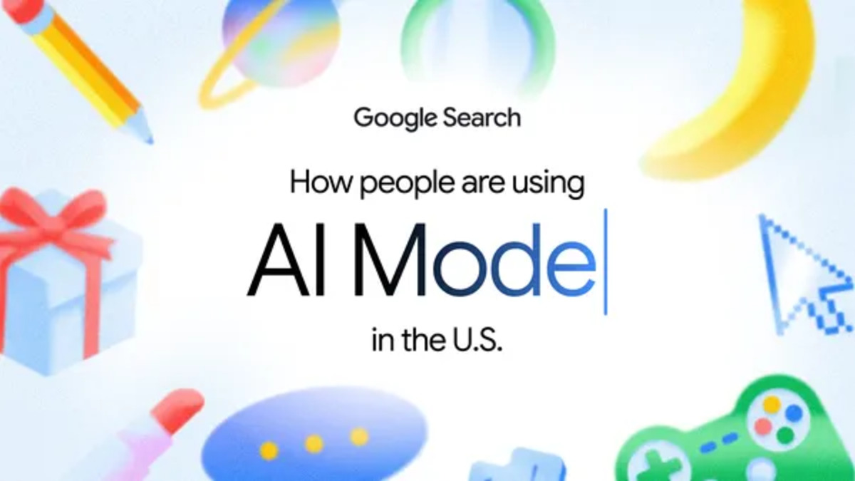 Google AI Mode interface showing AI-generated response with source links