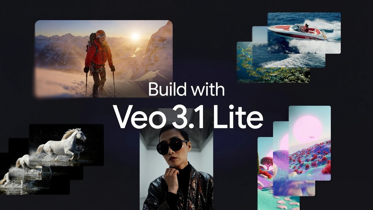Veo 3.1 Lite promotional image from the official Google blog launch post