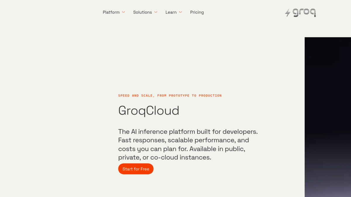 GroqCloud - the AI inference platform at the center of Groq's business pivot