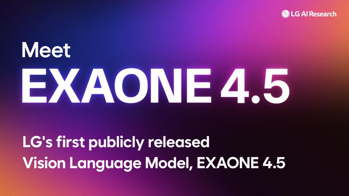 LG AI Research EXAONE 4.5 announcement