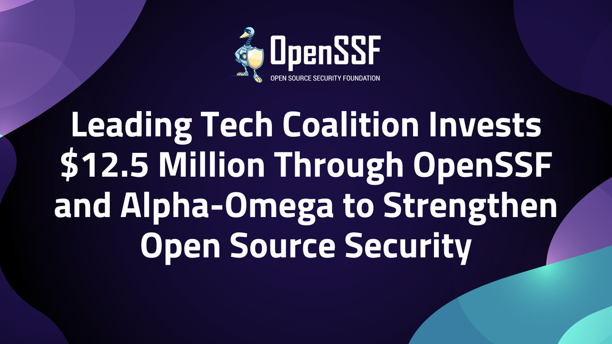 OpenSSF logo on a dark background representing the open source security initiative