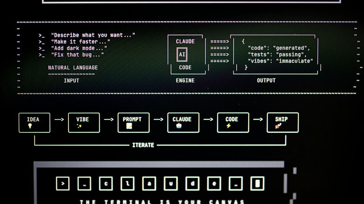 A diagram illustrating natural language to code conversion