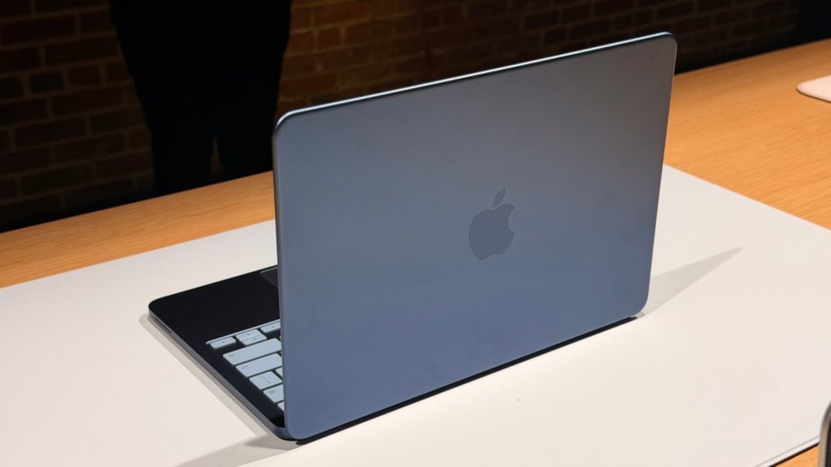 MacBook Neo in four colors - blush, indigo, silver, and citrus