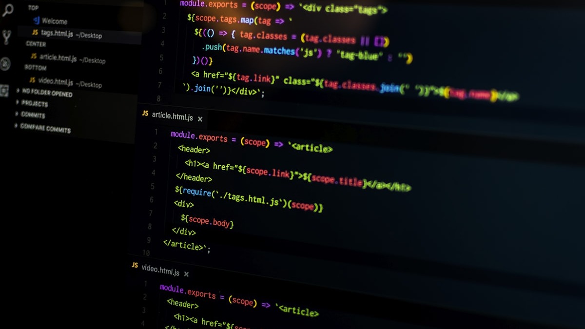 Rust code on a monitor screen