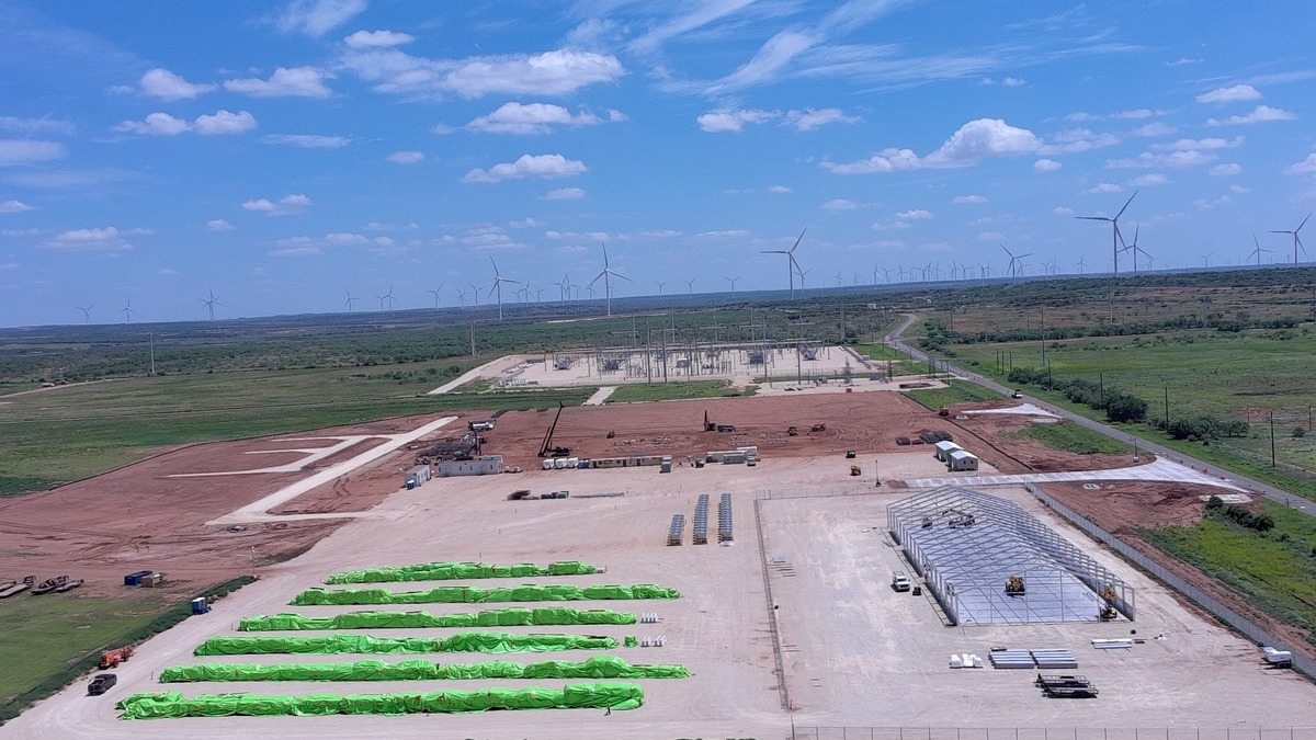 Aerial view of IREN's Sweetwater campus in West Texas