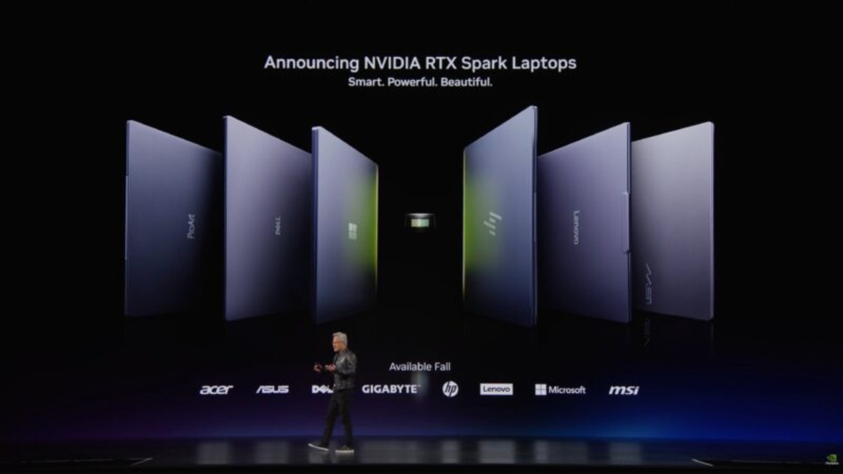 RTX Spark-powered laptops from multiple OEM partners on display at Computex