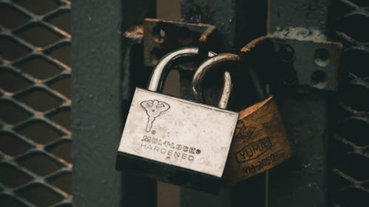 Multiple padlocks representing layered security controls