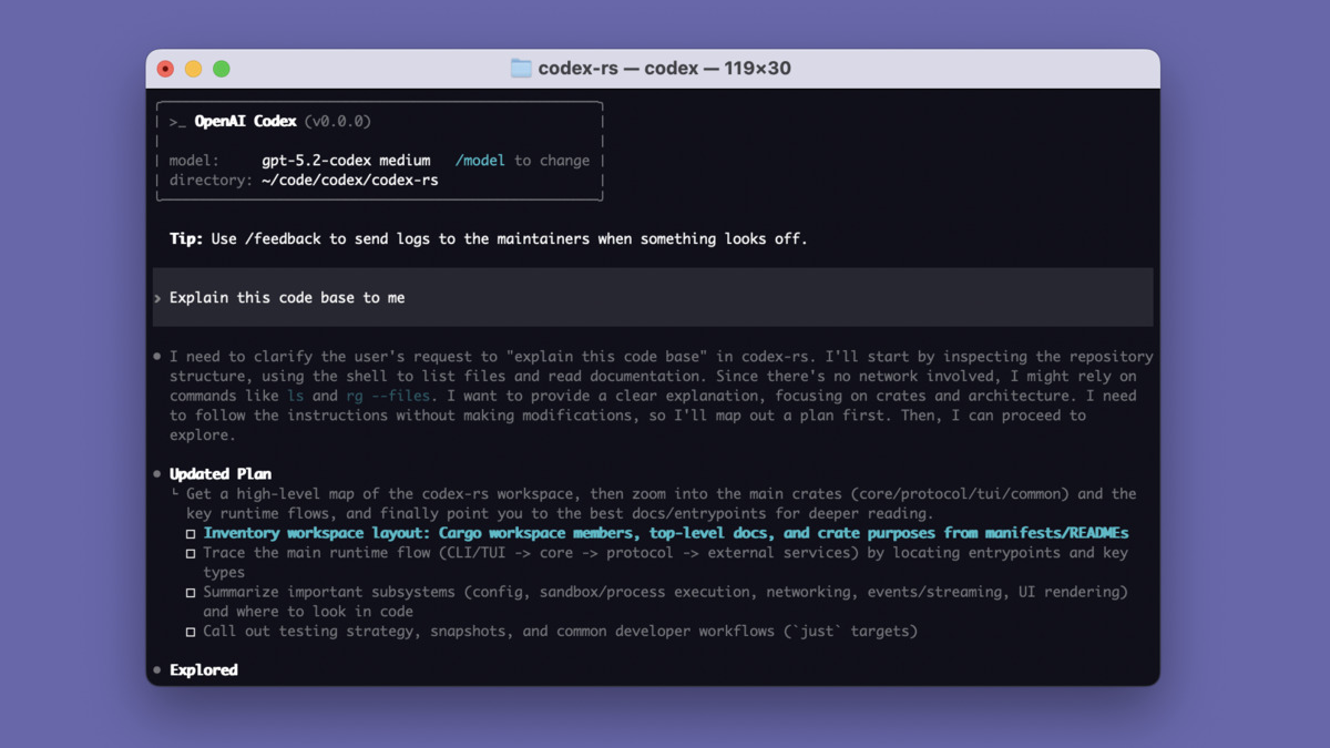 OpenAI's Codex CLI - the terminal-native coding agent that depends on GitHub for code storage and collaboration
