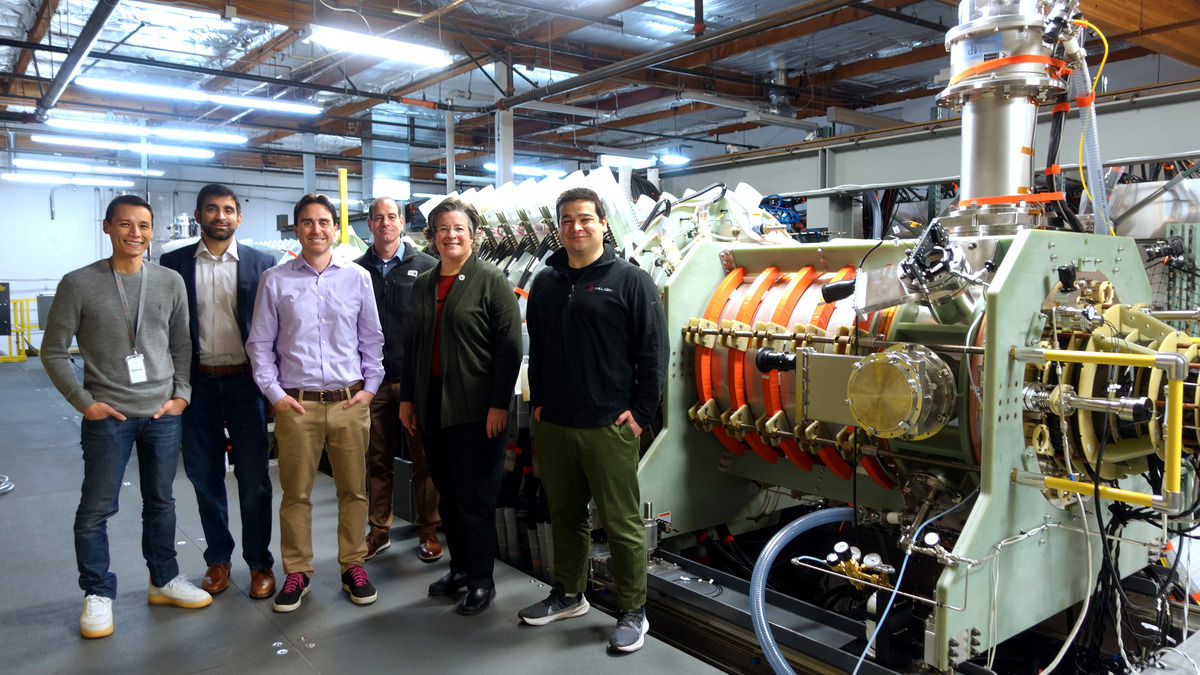 Helion Energy's plasma accelerator device at the company's Pacific Northwest facility