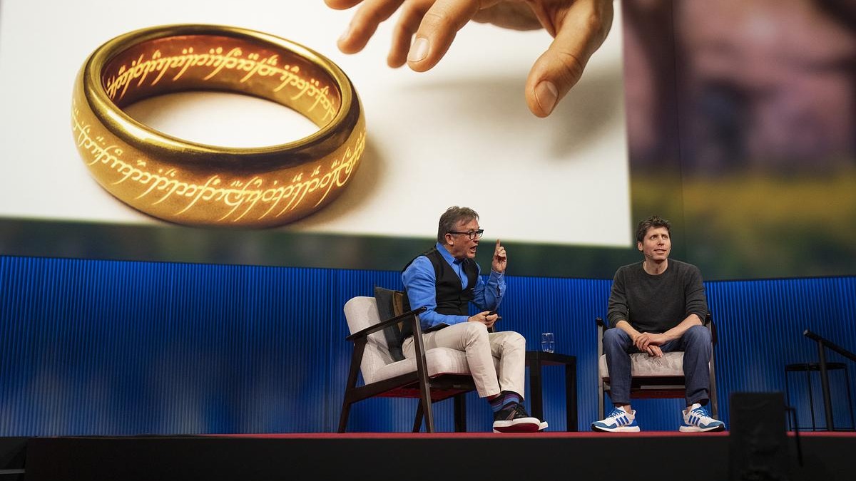 Sam Altman speaking at TED2025 in Vancouver