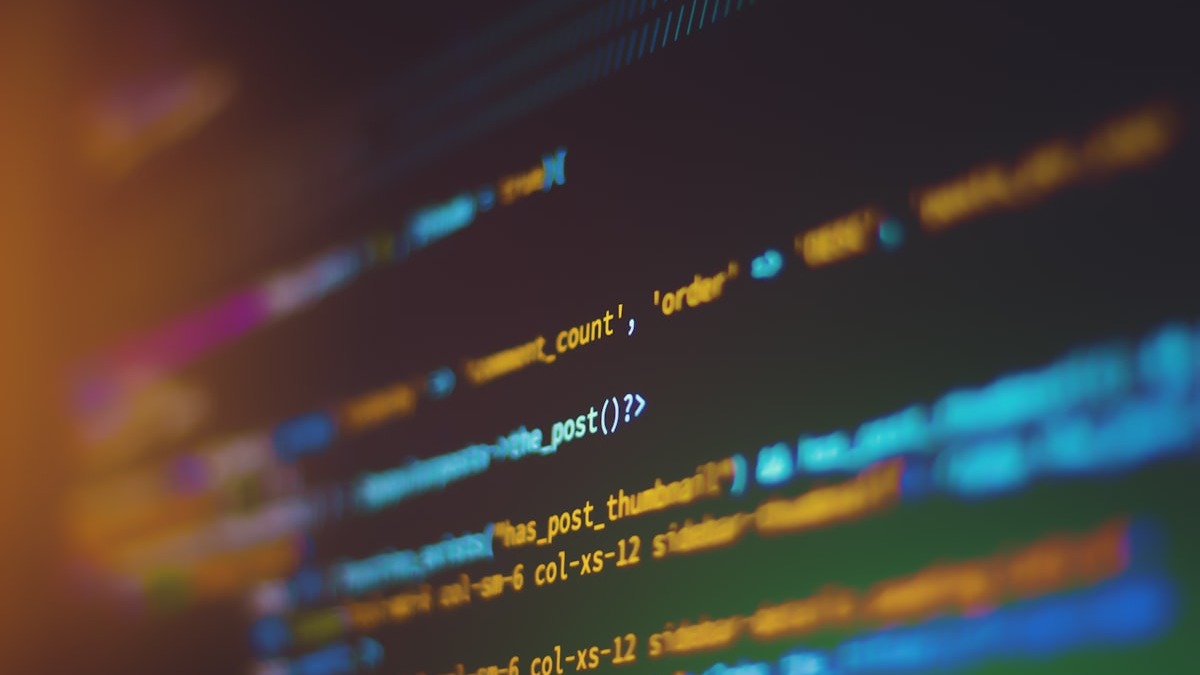 Security code review on dark monitor screens