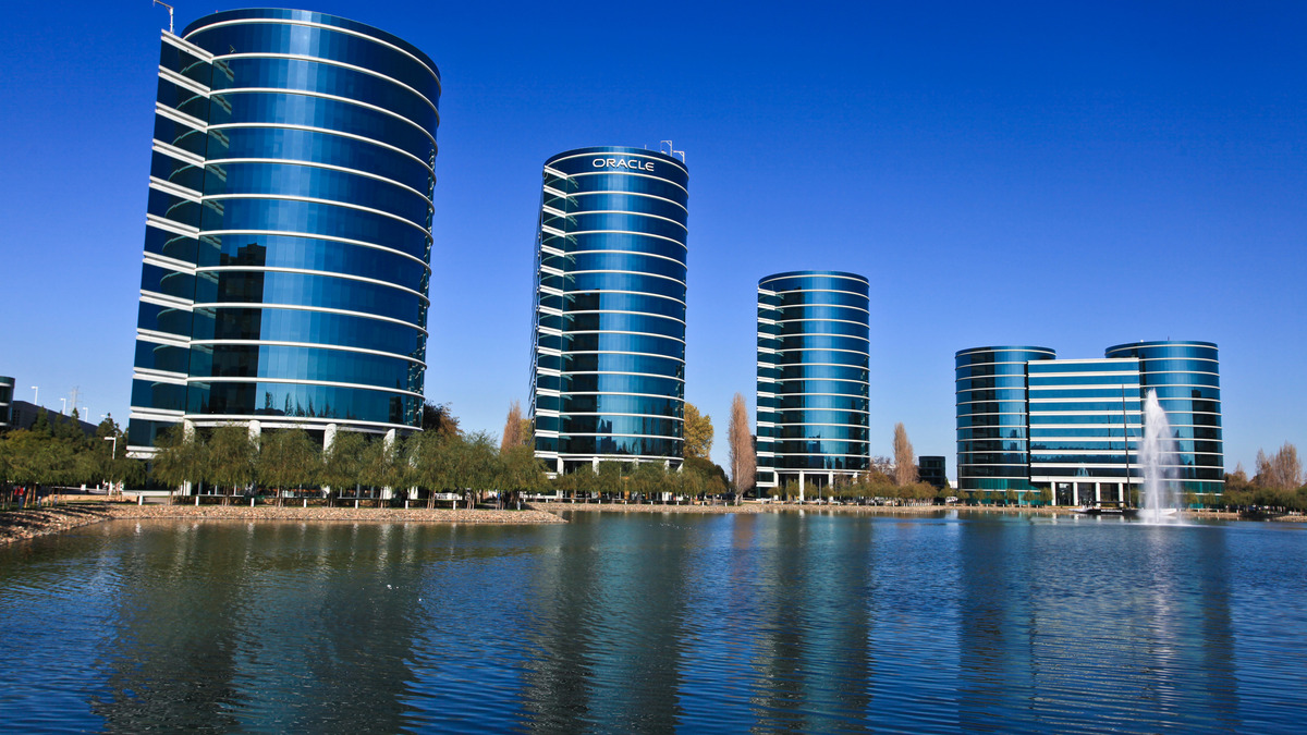 Oracle's corporate campus in Redwood Shores, California