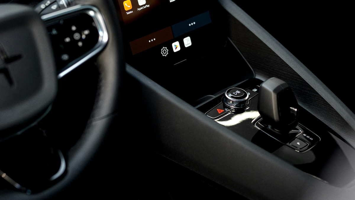 A modern car dashboard with digital display screens