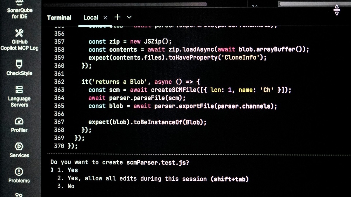 Code editor with visible syntax
