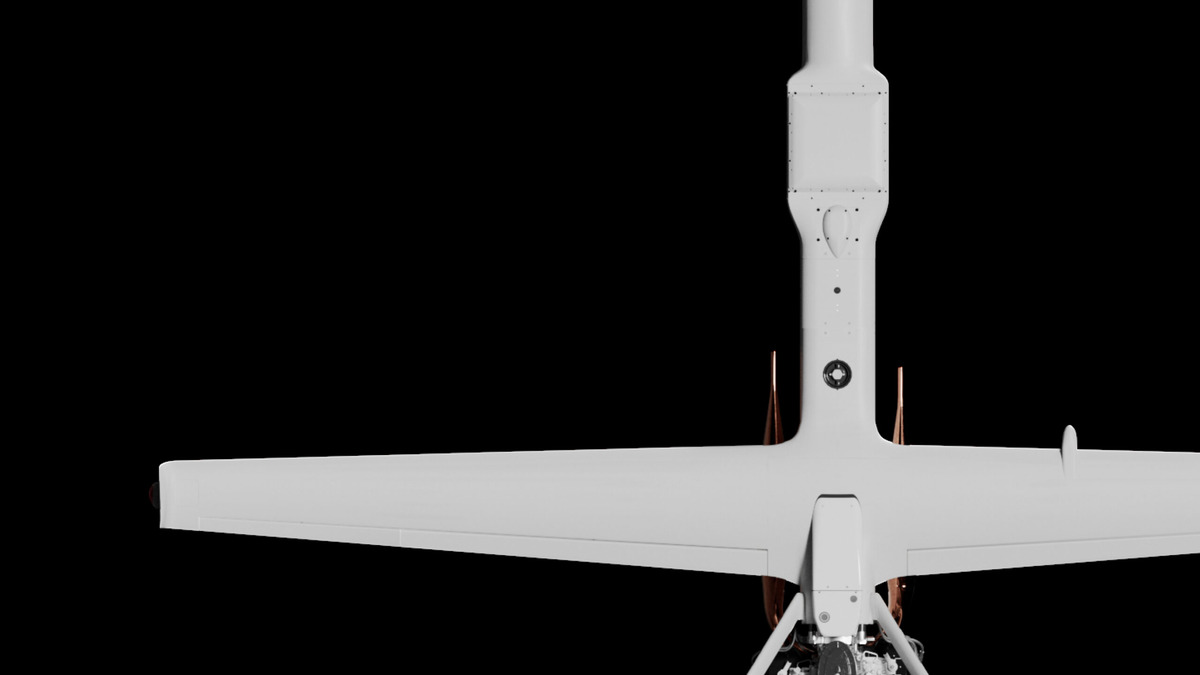 Shield AI's V-BAT VTOL drone, one of the autonomous aircraft platforms powered by Hivemind