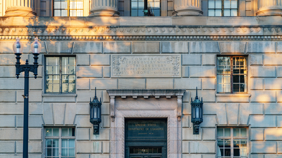 US Commerce Department building exterior